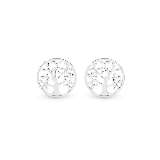Sterling Silver Tree of Life Earrings