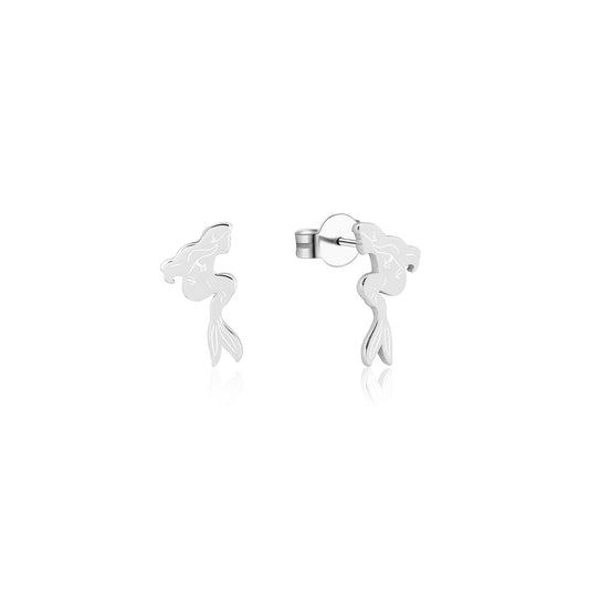 Disney - Sterling Silver The Little Mermaid Ariel Stud Earrings
