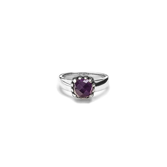 Baby Claw Ring - Dark Amethyst
