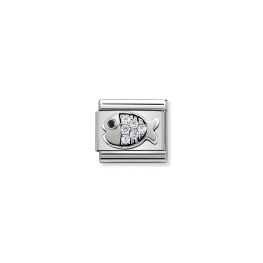 Composable Classic Link 330304/28 Fish In Silver & Stones