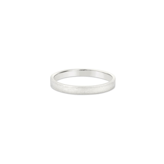 Zirconium Brushed 2mm Band Ring