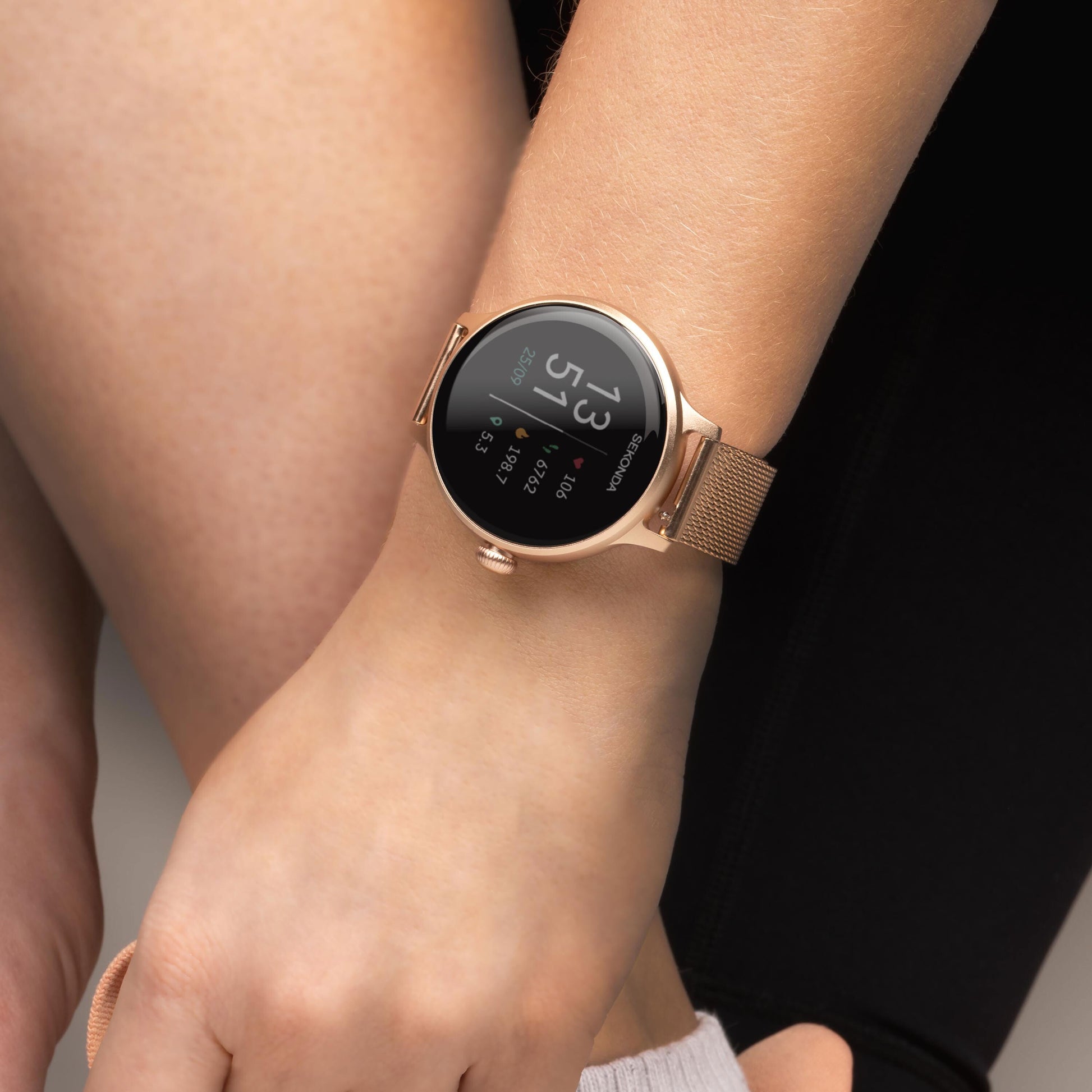 Sekonda Connect Smart Watch | Rose Gold Alloy Case & Stainless Steel Mesh Bracelet | 40625