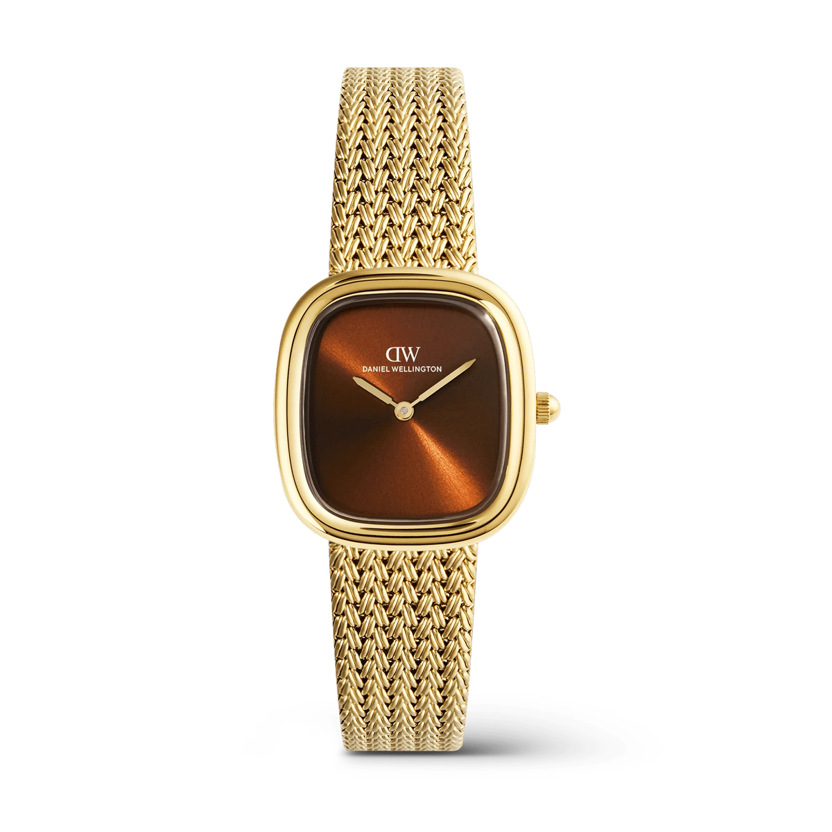 Margot Braided Mesh Amber Gold Watch