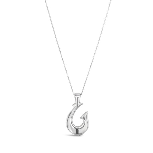Sterling Silver Swinging Hook Pendant