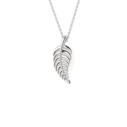 Sterling Silver Fern Memento Necklace