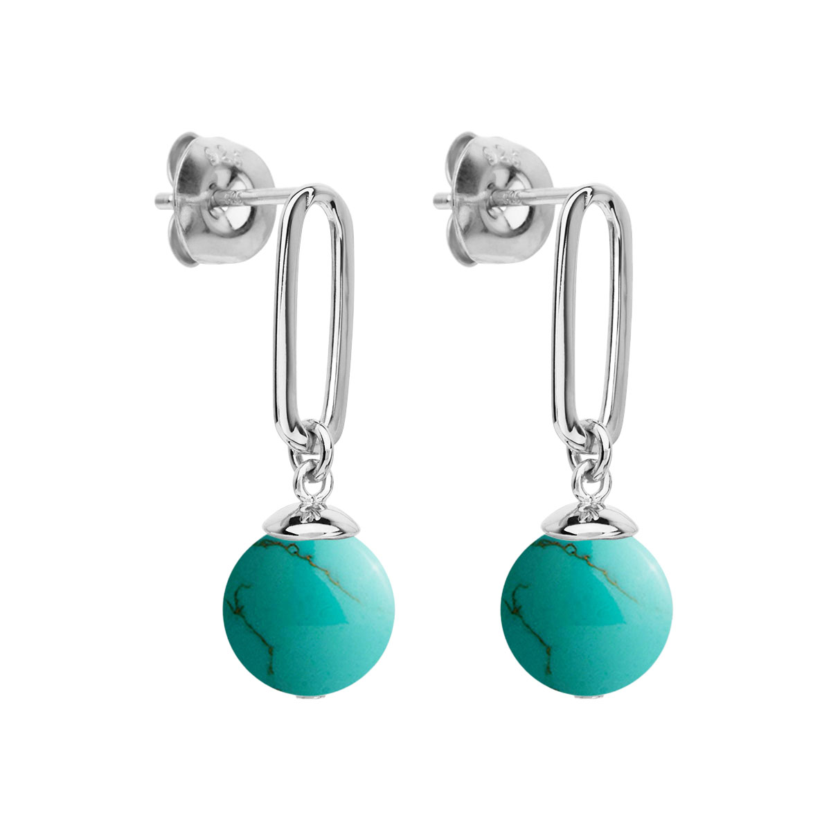 The Enchantress Turquoise Drop Stud Earrings