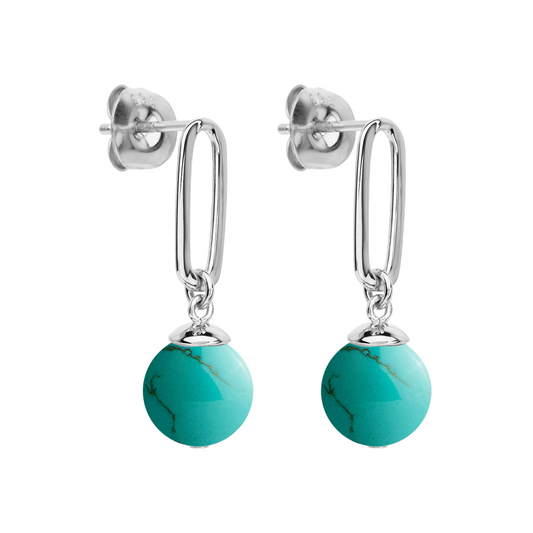 The Enchantress Turquoise Drop Stud Earrings