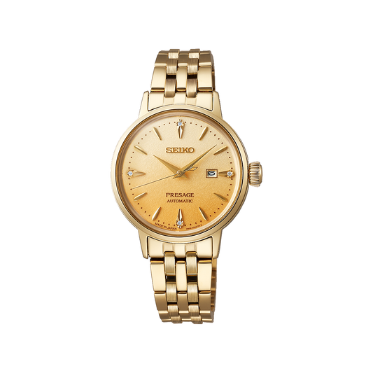 Seiko - SRE018J Seiko Presage ‘Eggnog’ Diamond Set Ladies Cocktail Time Watch
