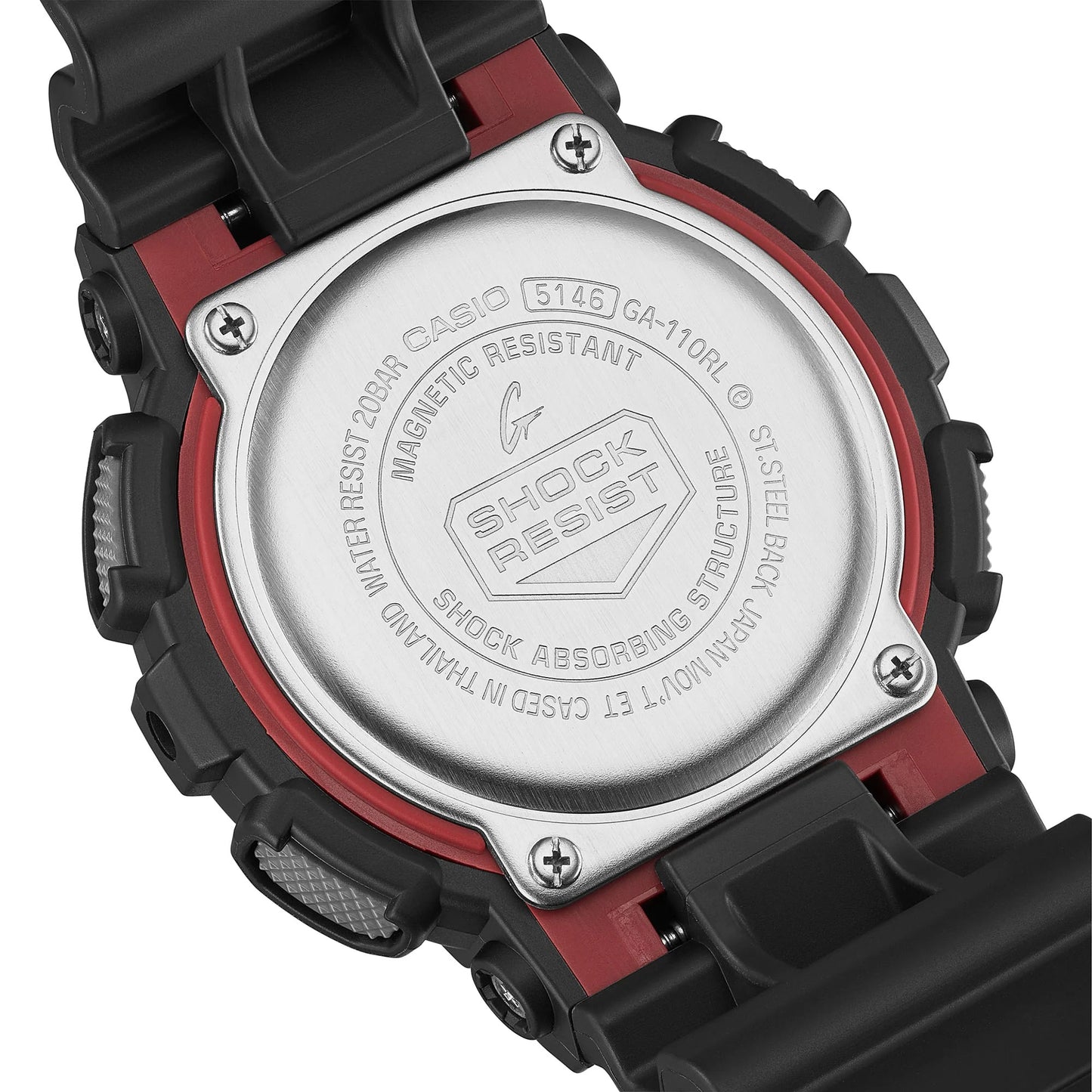 G-Shock - Black and Red GA110 Series- GA110RL-1A