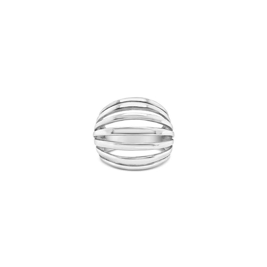 Sterling Silver 7 Band Dome Ring