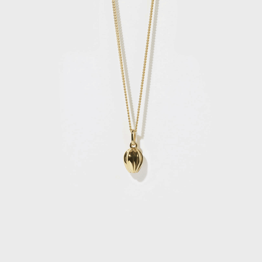 Sterling Silver Gold Plated Tulip Necklace