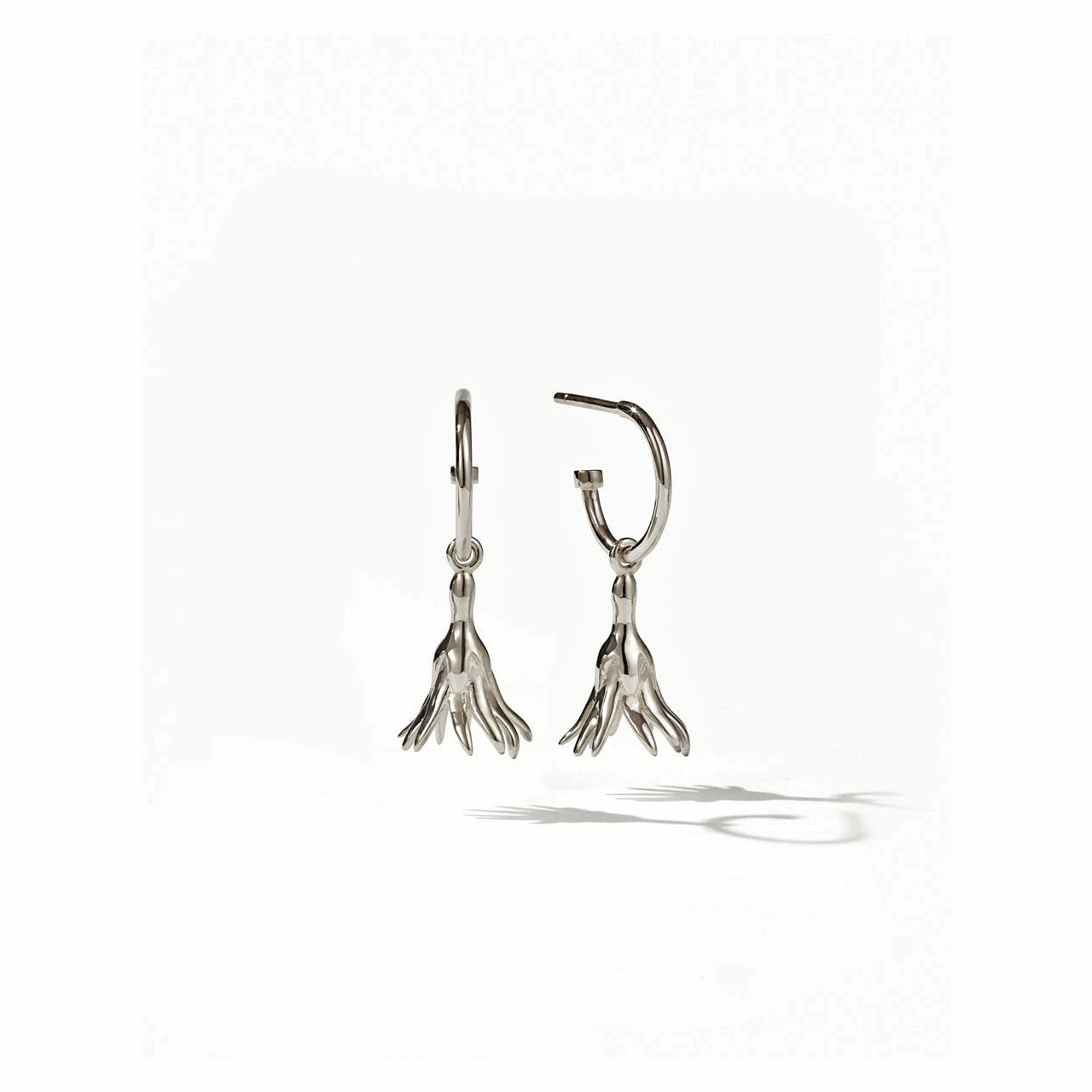 Sterling Silver Magda Signature Hoop Earrings