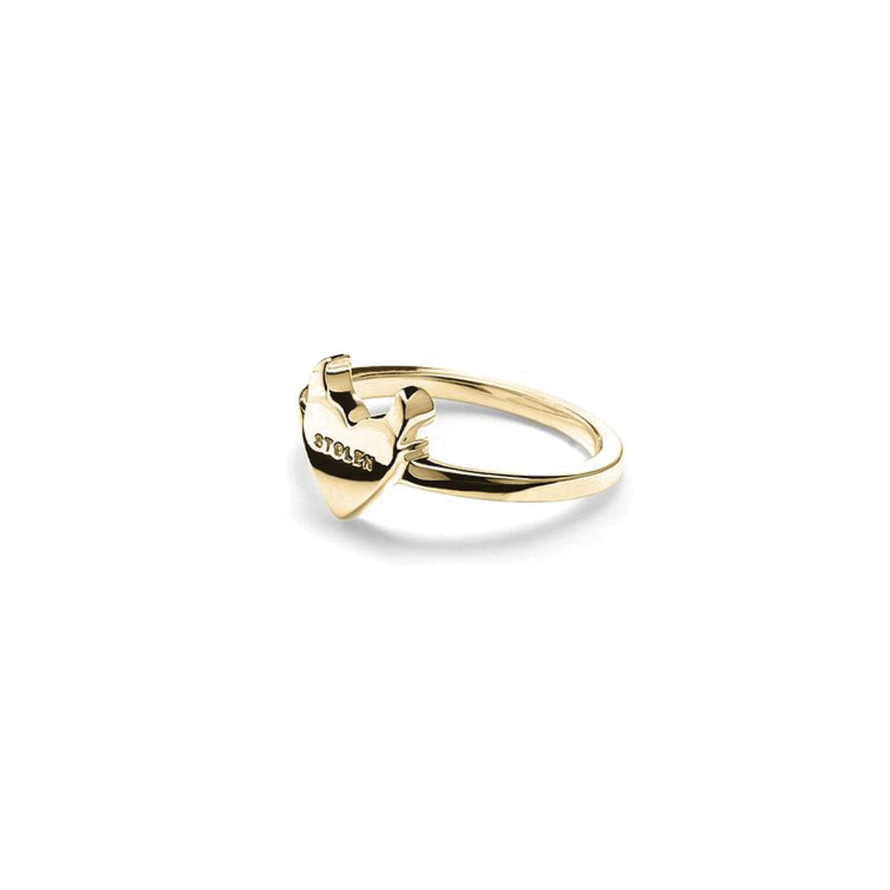 Sinister Heart Ring - Gold