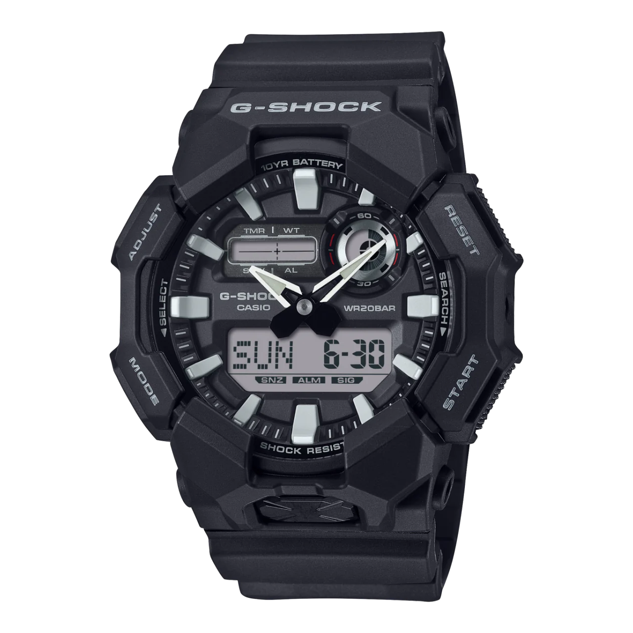 G-Shock GD-100 Series Rugged Duo Black Watch - GA010-1A