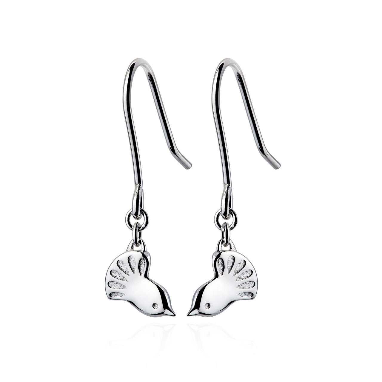 Sterling Silver Fantail Earrings