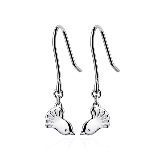 Sterling Silver Fantail Earrings