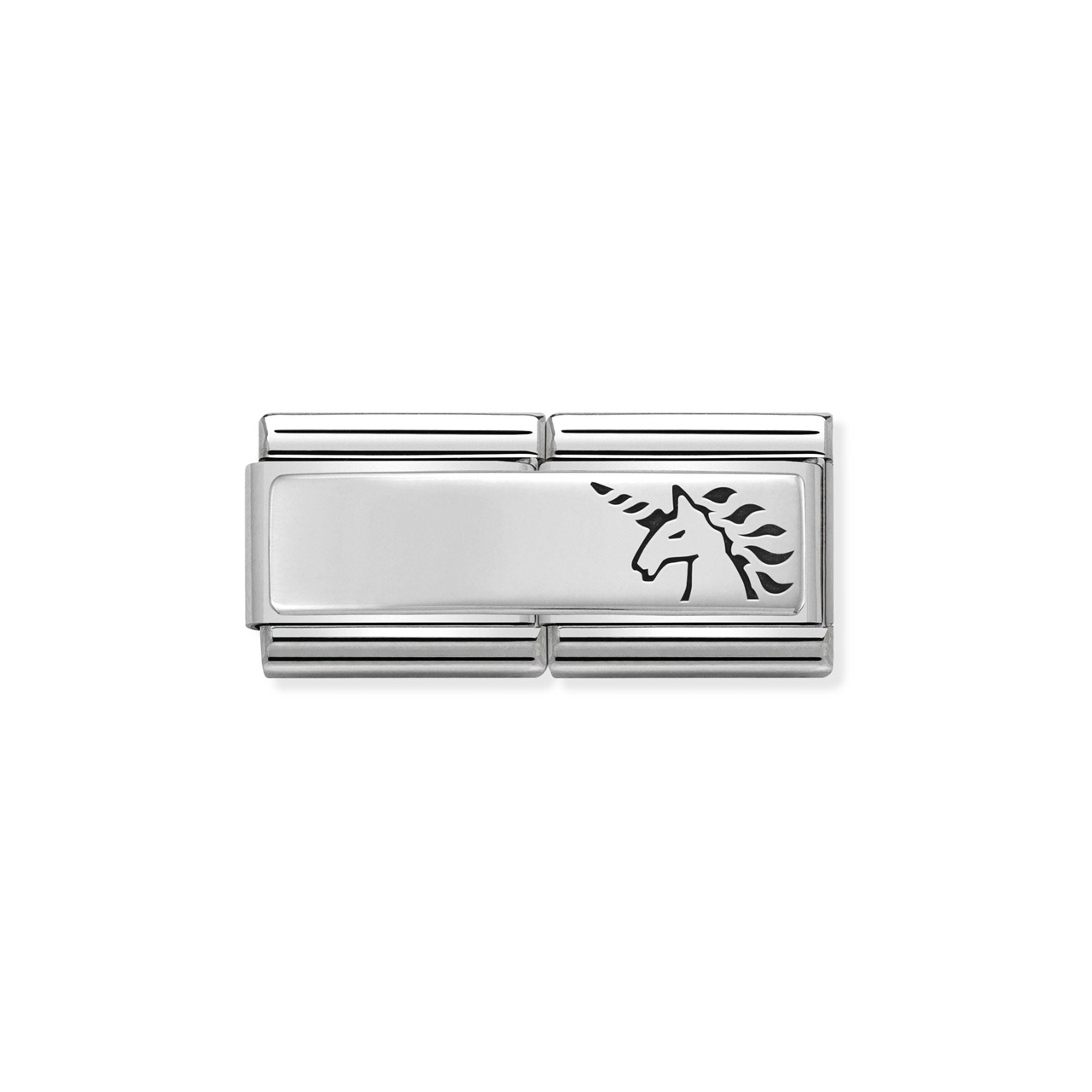 Classic Composable Double Link 330710/18 Unicorn in Silver