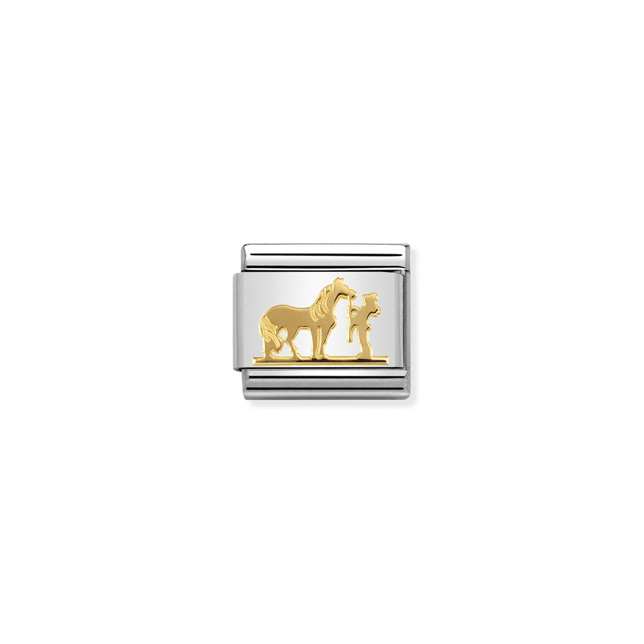 Composable Classic Link 030149/29 Horse with Rider in 18k Gold