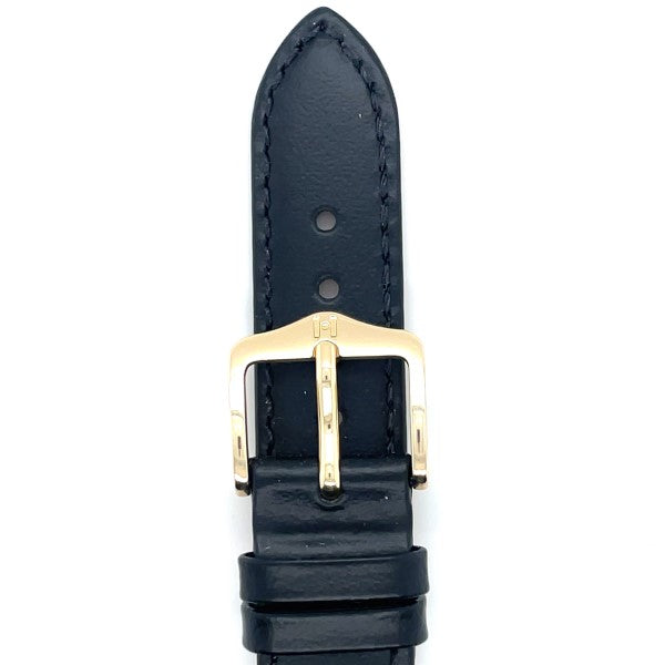 Corse - 16mm Black Medium Leather Watch Strap