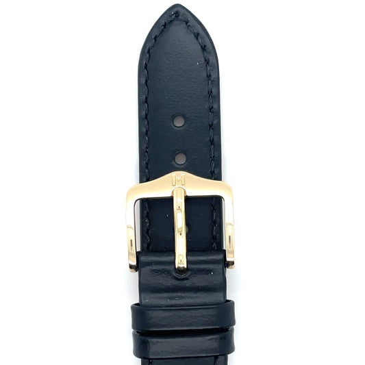 Corse - 16mm Black Medium Leather Watch Strap