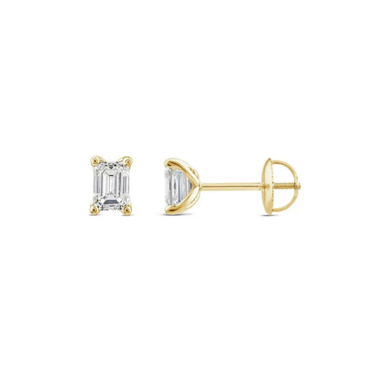 9k Yellow Gold 0.75ct Diamond Stud Earrings