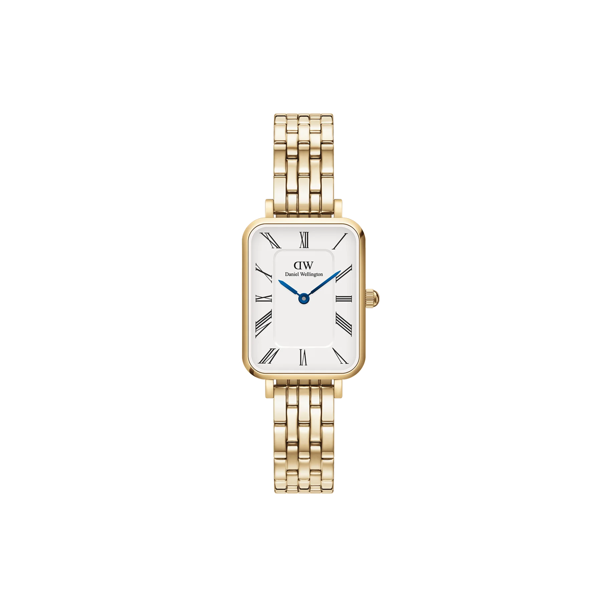 Quadro Roman Numerals 5-Link Gold Watch