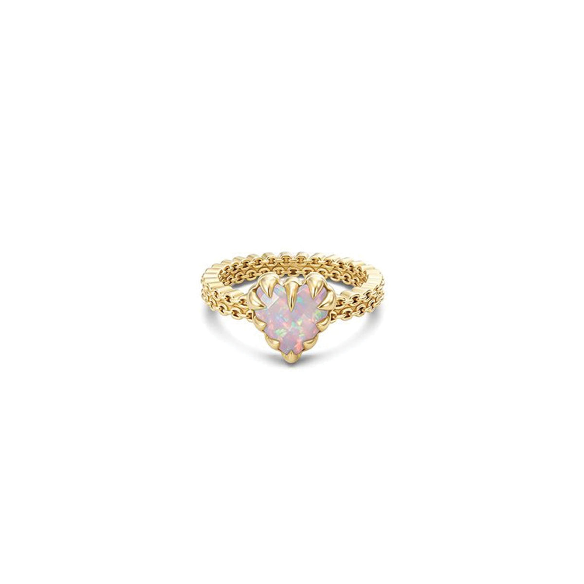 Mini Love Claw Ring – 18K Gold Vermeil - Size Q