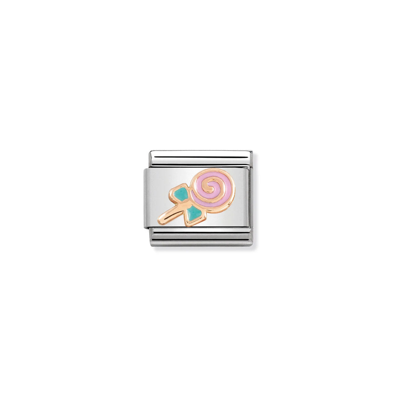 Composable Classic Link 430203/06 Lollypop 9k Rose Gold & Enamel
