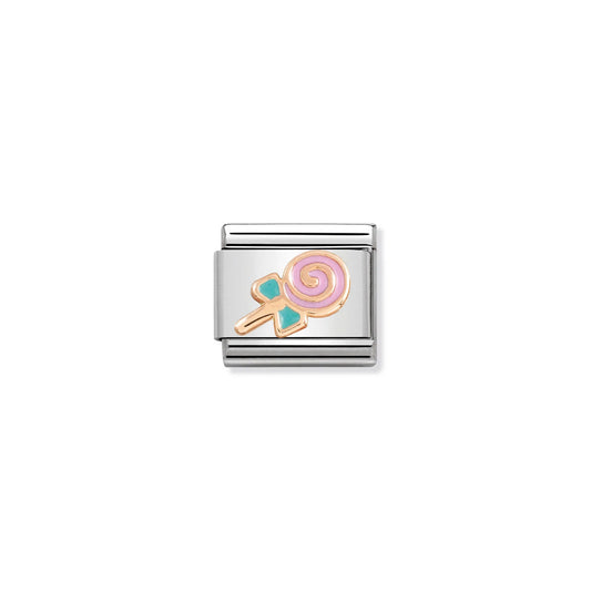 Composable Classic Link 430203/06 Lollypop 9k Rose Gold & Enamel