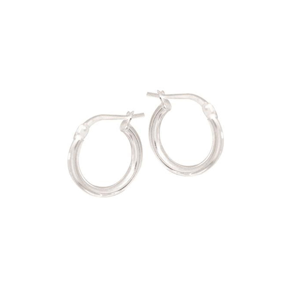 Sterling Silver 10mm Hoop Earrings