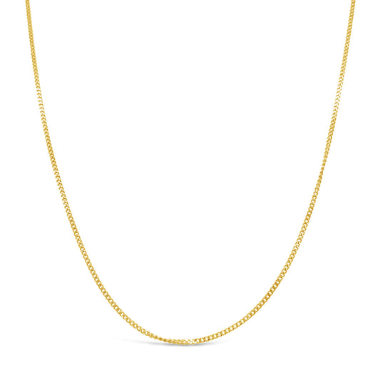 50cm 9k Yellow Gold CD30 Diamond Cut Curb Chain