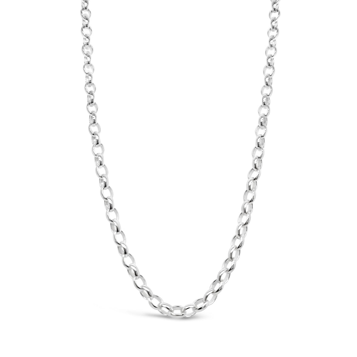50cm Sterling Silver BO2 Oval Belcher Chain
