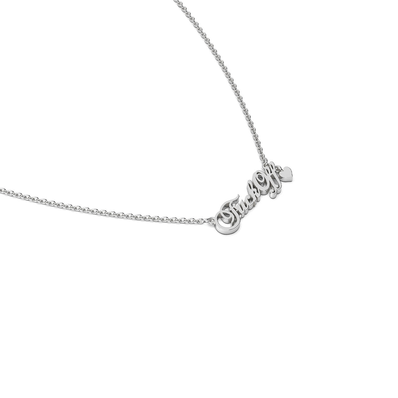 F*ck Off Script Necklace