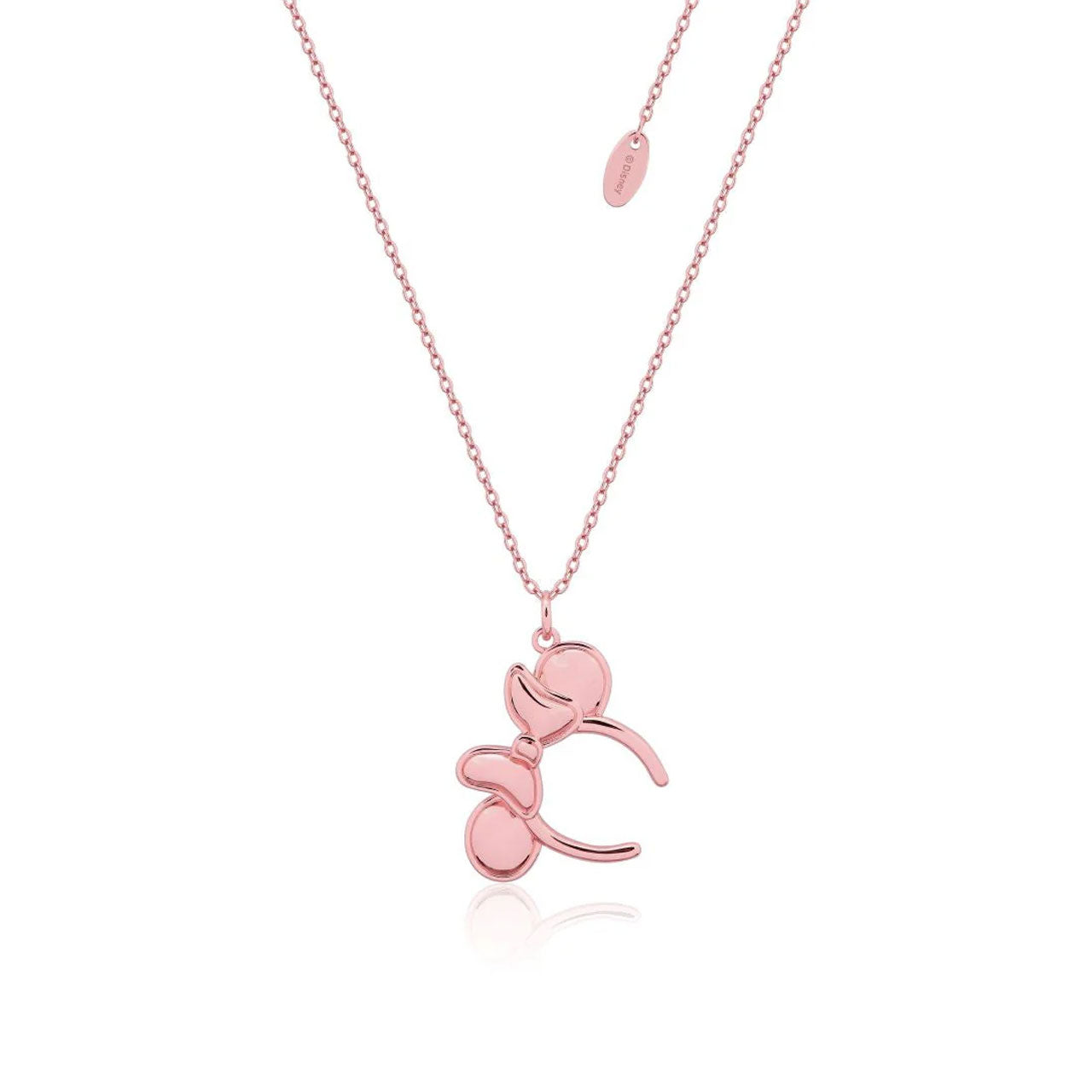 Disney - Precious Metal Minnie Mouse Headband Necklace - Rose Gold