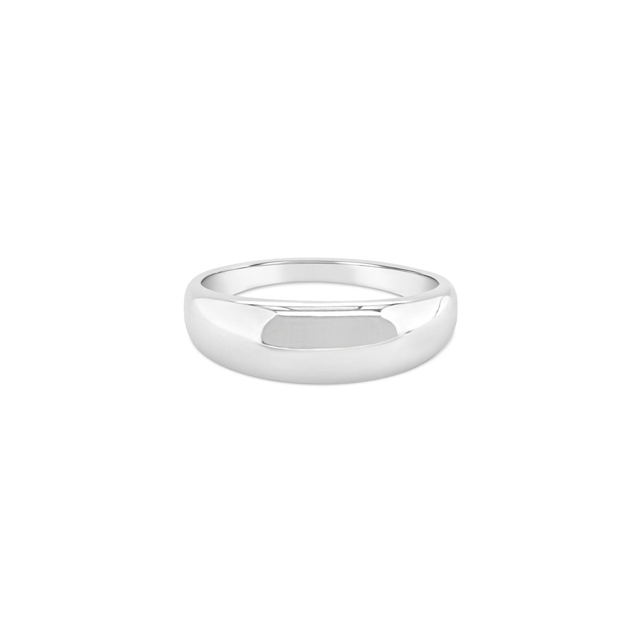 Sterling Silver Curved Wide Dress Ring