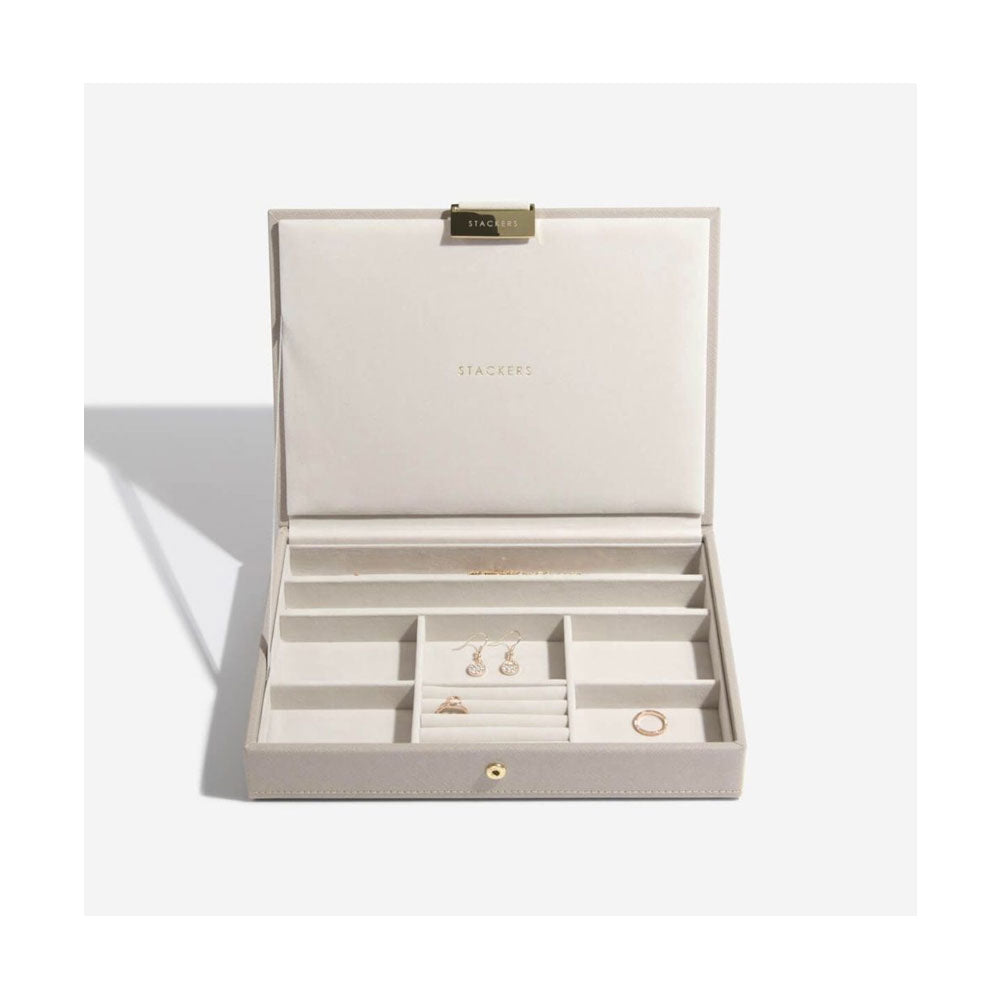 Taupe Classic Jewellery Box Lid
