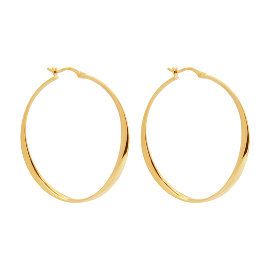 Vespa Gold Hoop Earrings