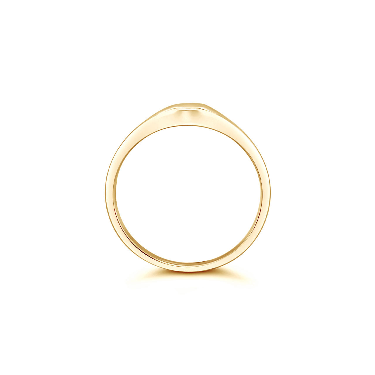 9k Yellow Gold Oval Signet Ring