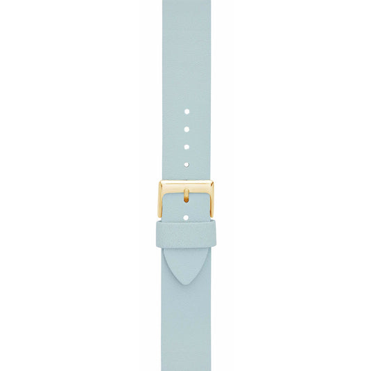 Light Blue 16mm Leather Watch Strap
