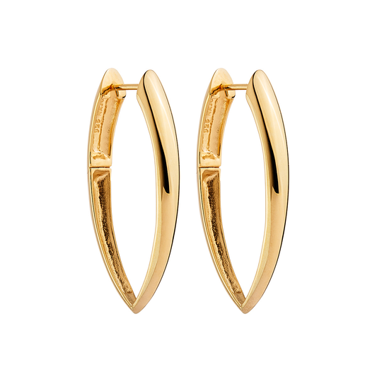 Topiary Hoop Earrings - Gold Plated
