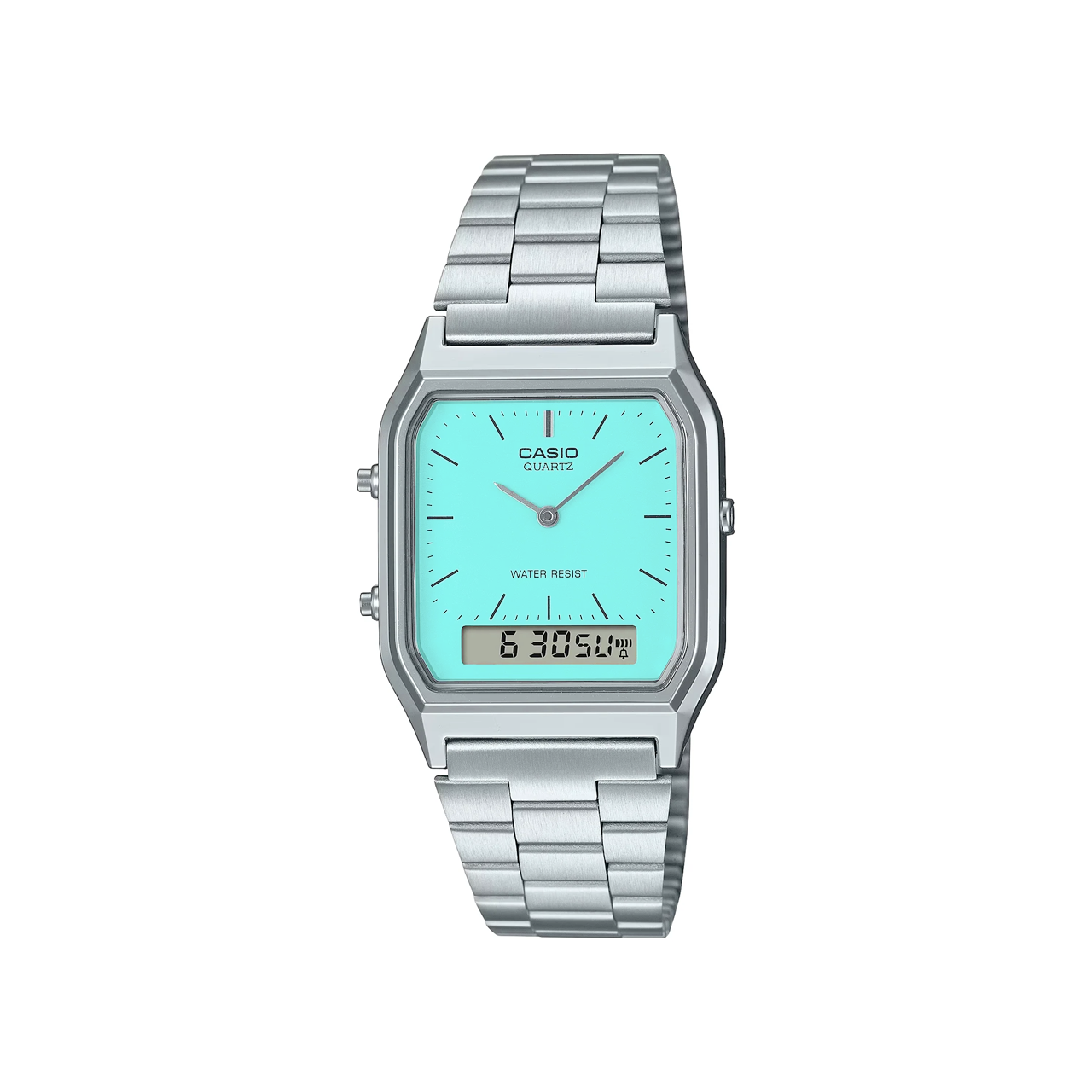 Casio Steel Vintage Duo Watch - AQ230A-2A2