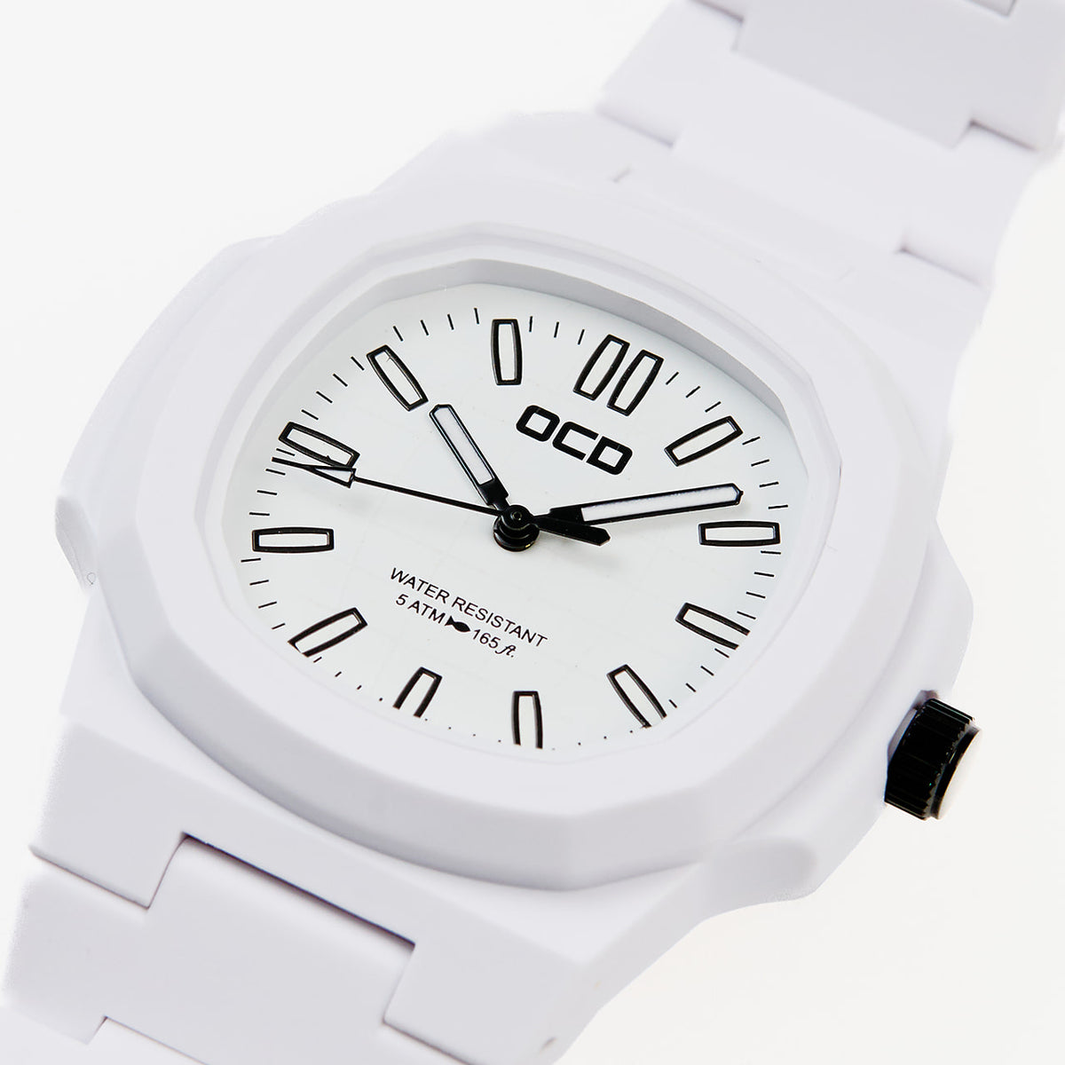 White Unisex Fashion Bright Colour Pop Watch