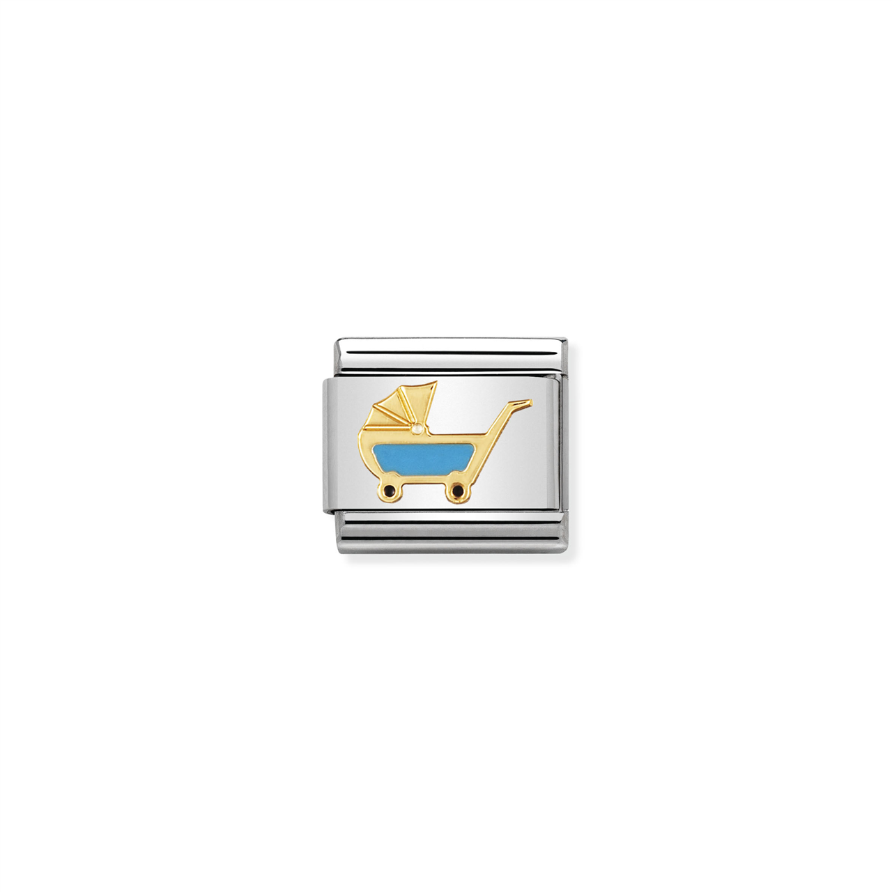 Composable Classic Link 030208/48 Blue Pram in 18k Gold