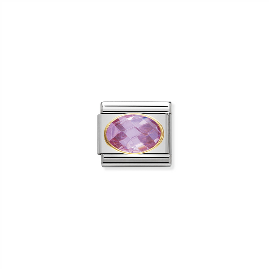 Composable Classic Link 030601/003 with Pink Faceted Stone