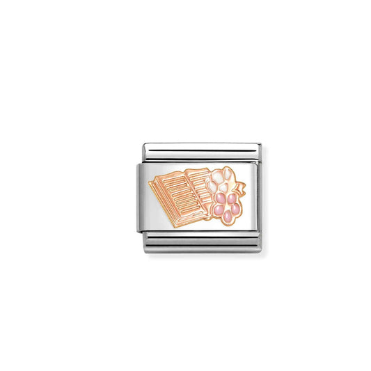 Composable Classic Link 430202/23 Book 9K Rose Gold And Enamel