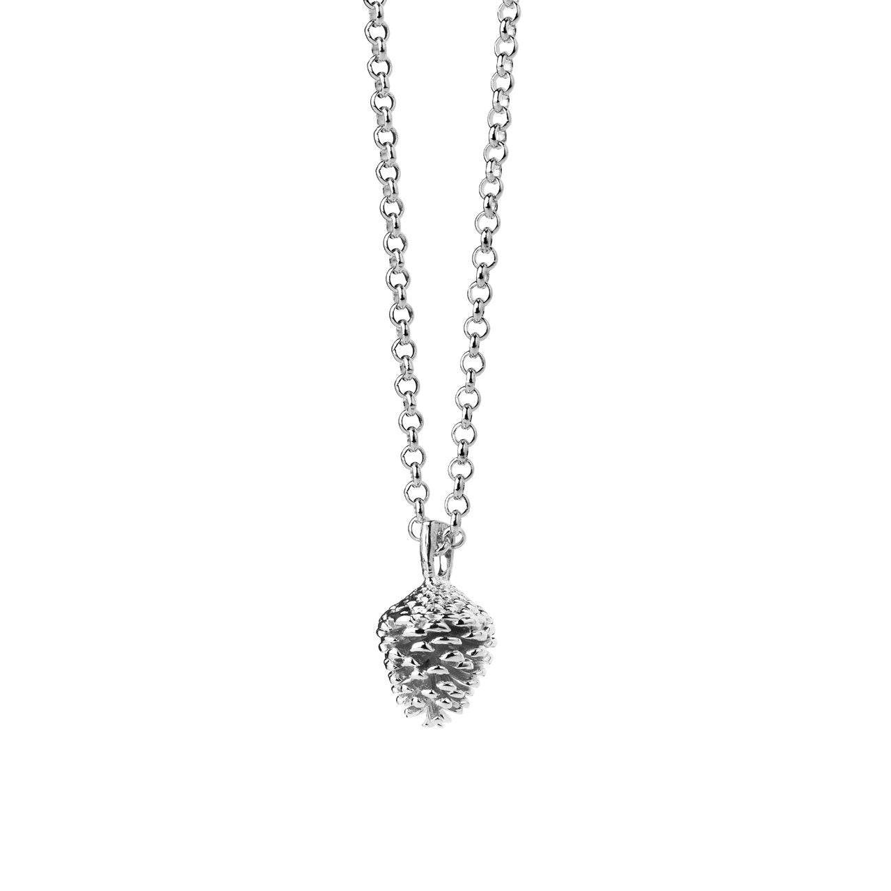 Sterling Silver Pinecone Necklace