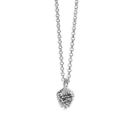 Sterling Silver Pinecone Necklace