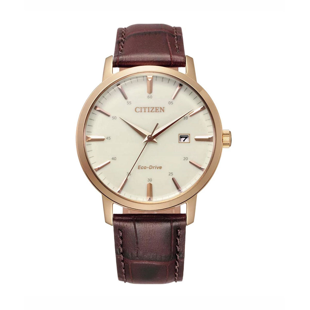 BM7463-12A - Mens Rose Gold Eco-Drive Watch