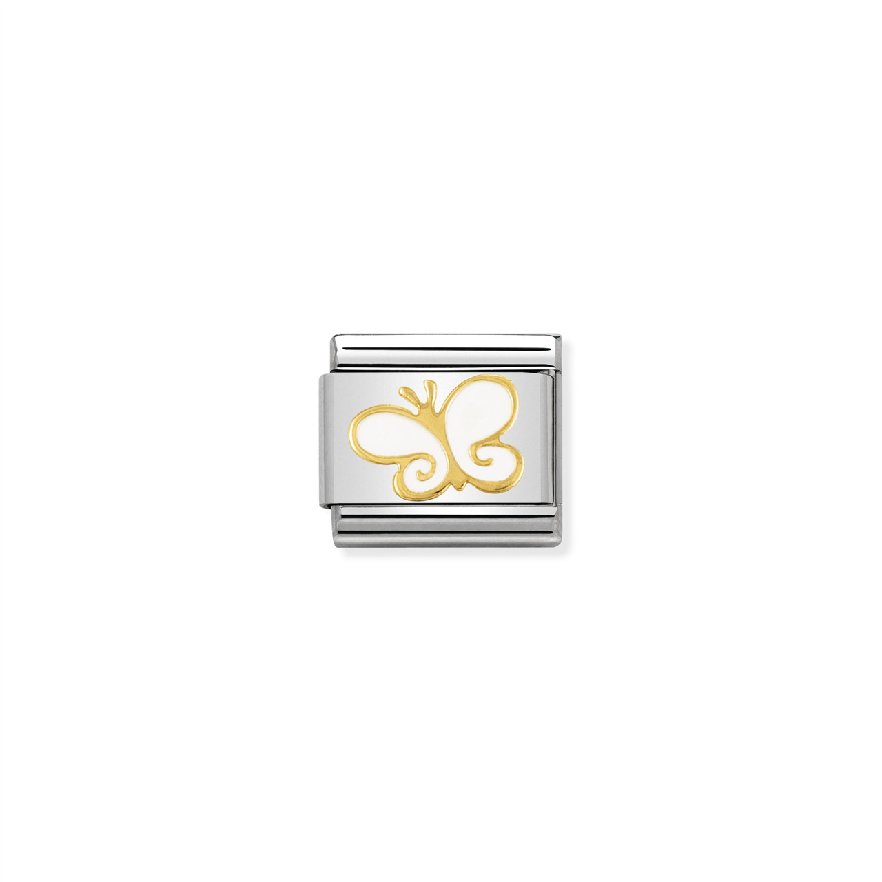 Composable Classic Link 030278/03 White & Gold Butterfly in 18k Gold