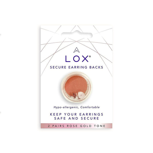 Lox Secure Earring Backs - Rose Gold